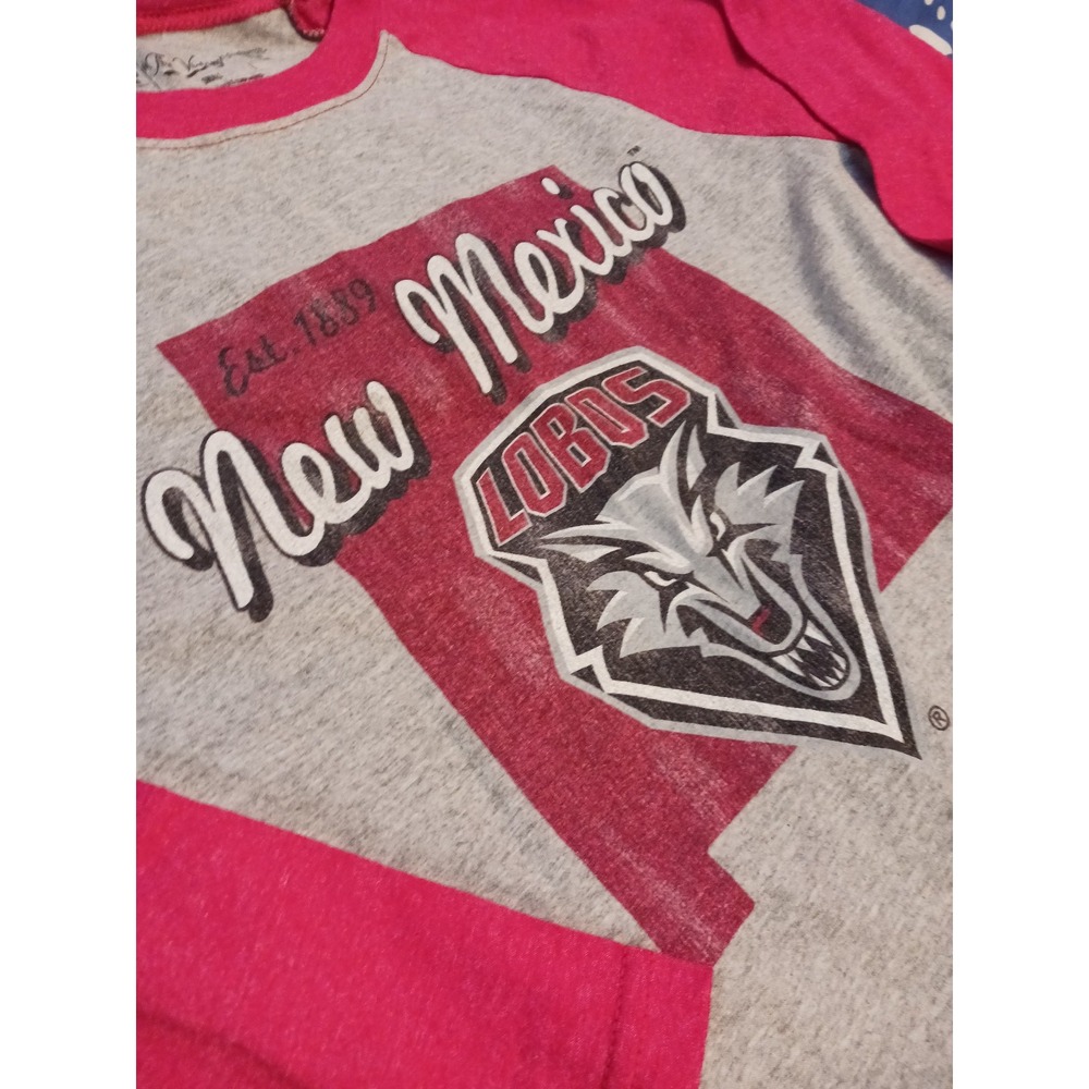 NEW The Victory NCAA Men's New Mexico‎ Lobos Vintage Look Baseball Tee, Small - Picture 3 of 4